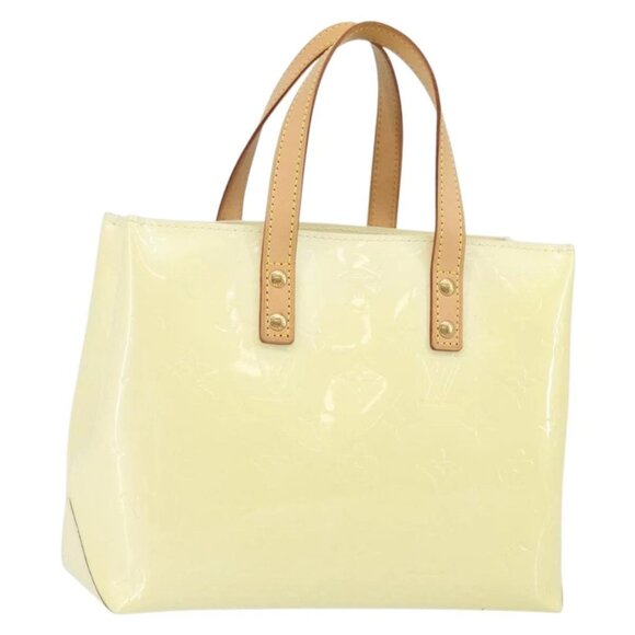 LOUIS VUITTON Monogram Vernis Reade PM Hand Bag Perle M91336 LV Auth 142816 - Picture 2 of 16